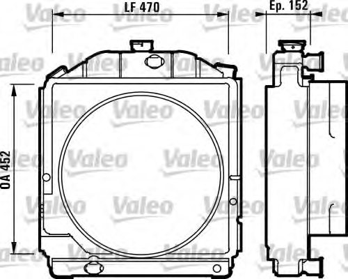 VALEO 730220 Radiator, engine cooling